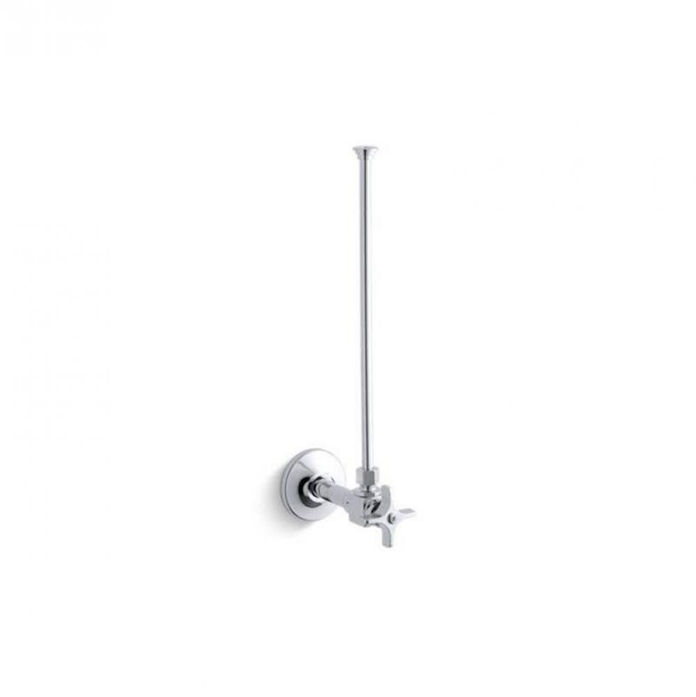 3/8'' NPT angle supply with stop and annealed vertical tube