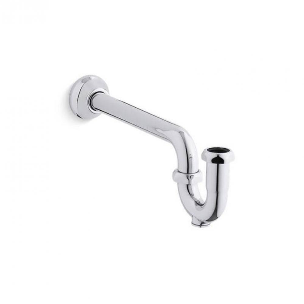 Adjustable P-trap with long tubing outlet, 1-1/4'' x 1-1/4''