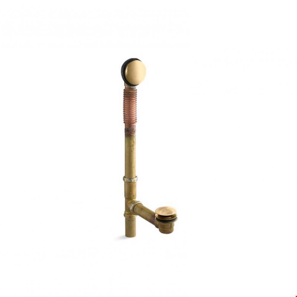 Clearflo Brass toe tap bath drain