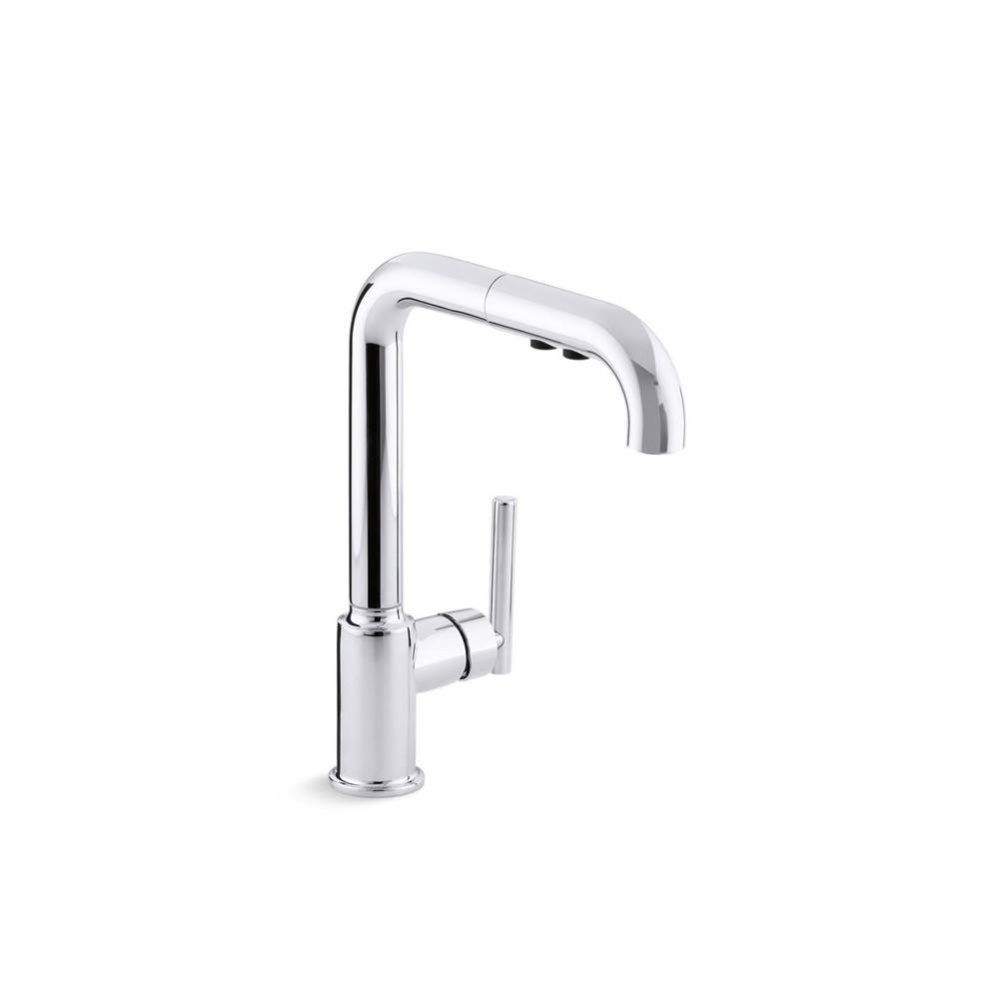 Purist® Pull-out kitchen sink faucet with three-function sprayhead