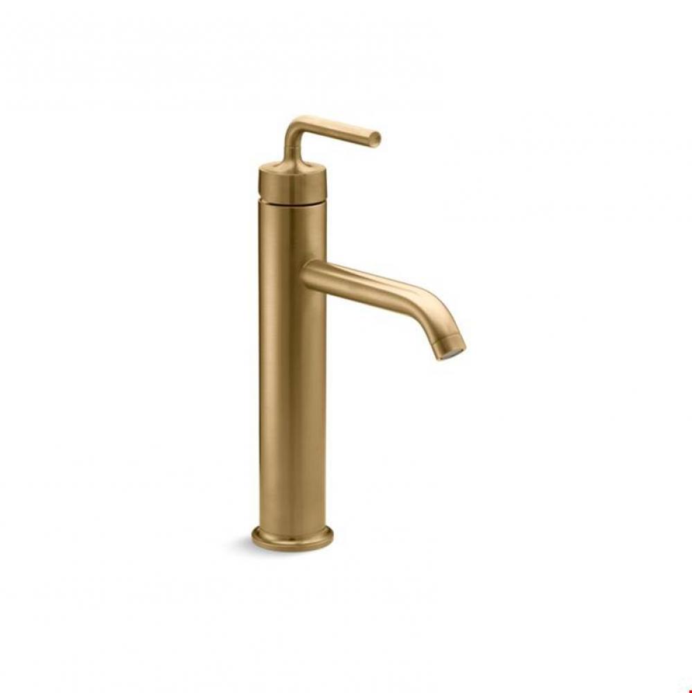Purist® Tall Single-handle bathroom sink faucet with straight lever handle
