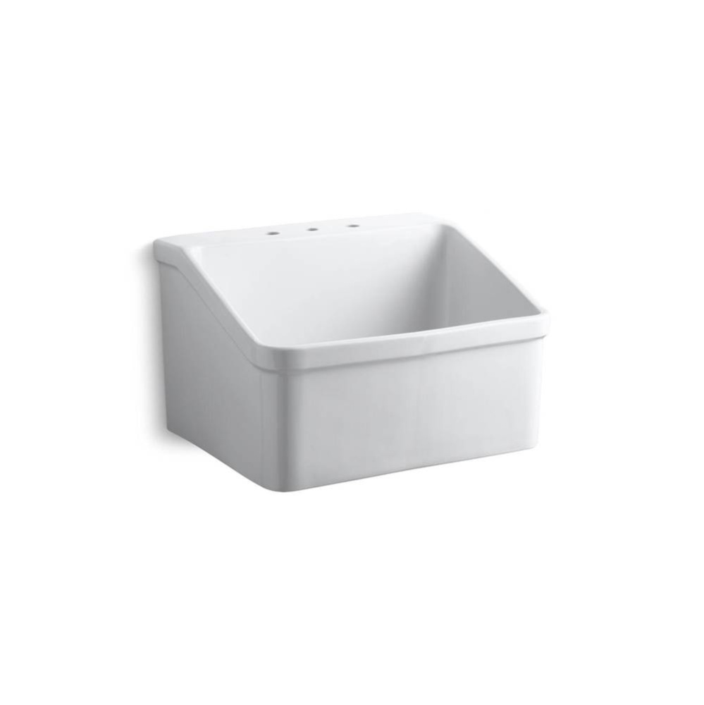 Hollister™ 28'' x 22'' bracket-mount utility sink with 8'' widespr