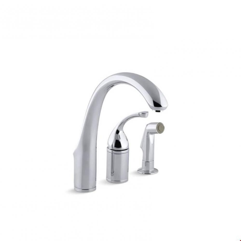 Forte® 3-hole remote valve kitchen sink faucet with 9'' spout with matching finish