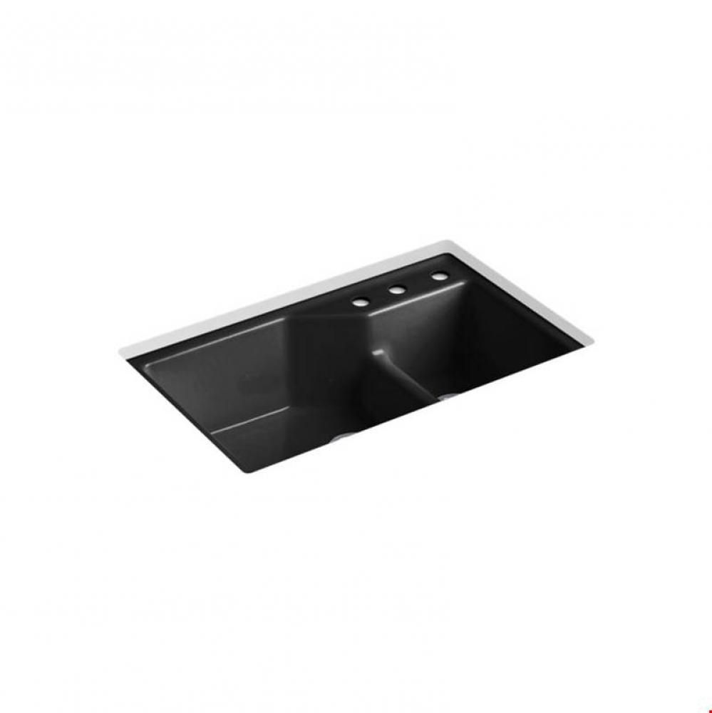 Indio® 33'' x 21-1/8'' x 9-3/4'' Smart Divide® undermount