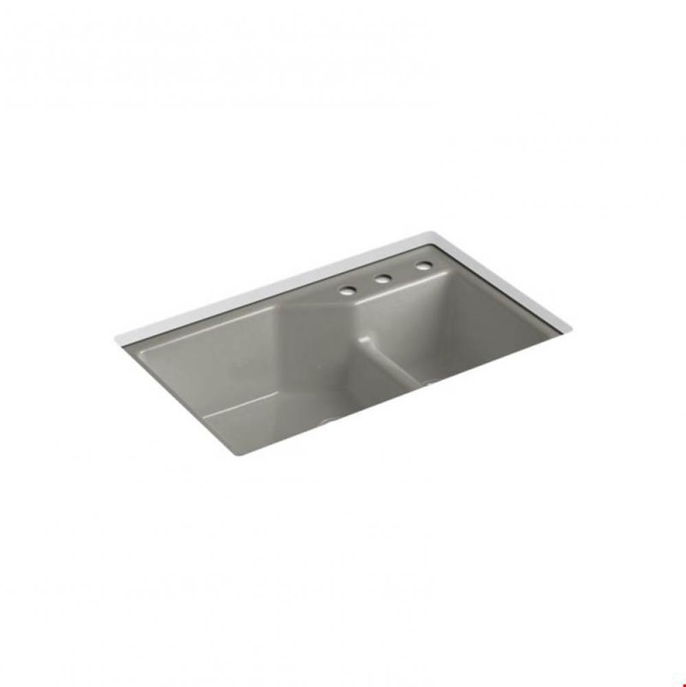 Indio® Undercounter Offset Sink, 3 Hole