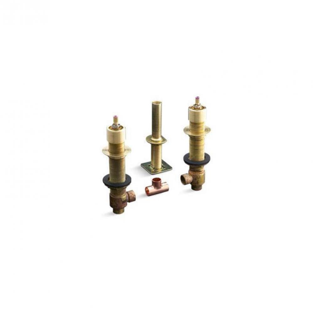 1/2'' ceramic high-flow valve with rigid connections
