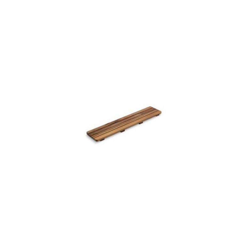 Groove® Teak drain cover 32'' receptor