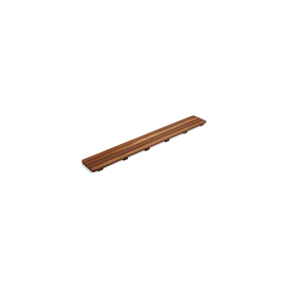 Groove® Teak drain cover 42'' receptor