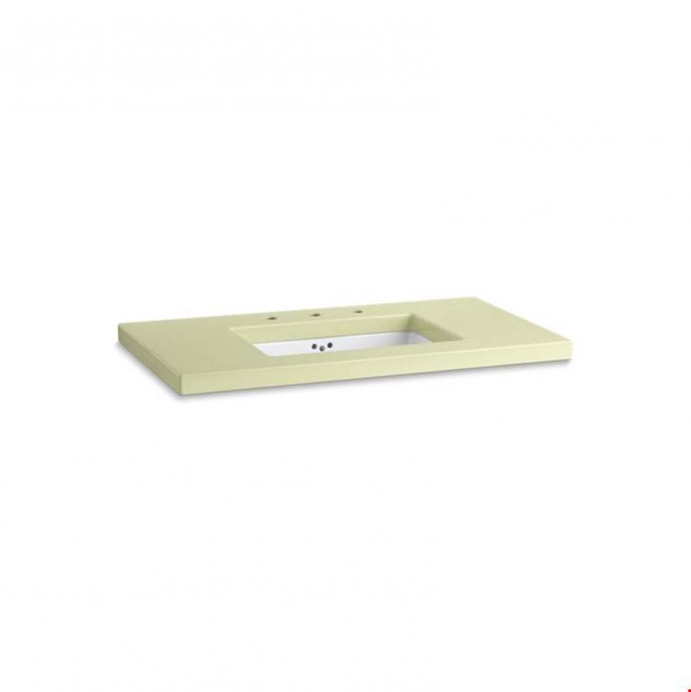 Kathryn® 42'' x 22'' Enameled lavastone tabletop drilled with 10'&ap