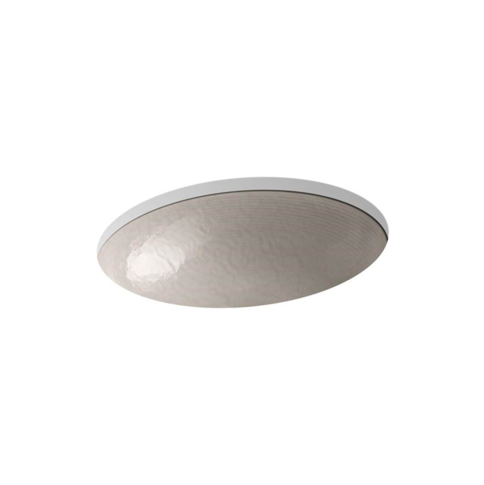 Whist® 19'' oval wall-mount/undermount bathroom sink, no overflow