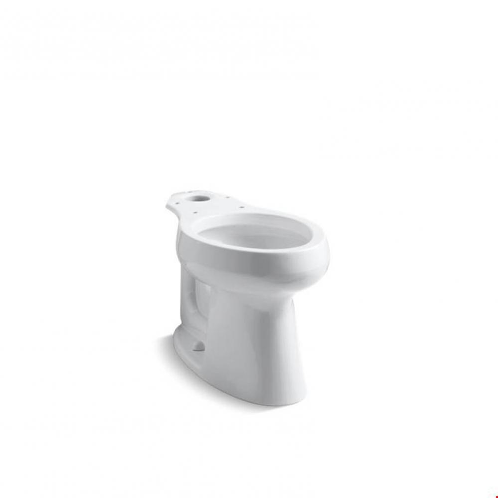Highline® Comfort Height® Elongated chair height toilet bowl with bedpan lugs
