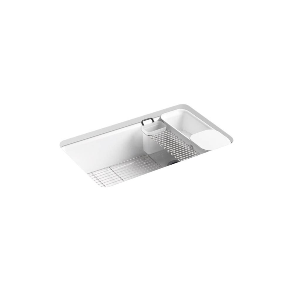 Riverby® 33'' undermount single-bowl workstation kitchen sink
