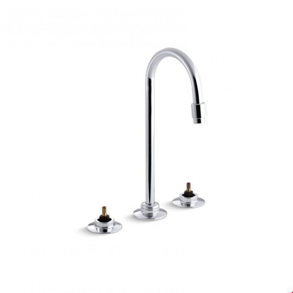 Triton® 0.5 gpm centerset commercial bathroom sink base faucet with vandal-resistant aerator,