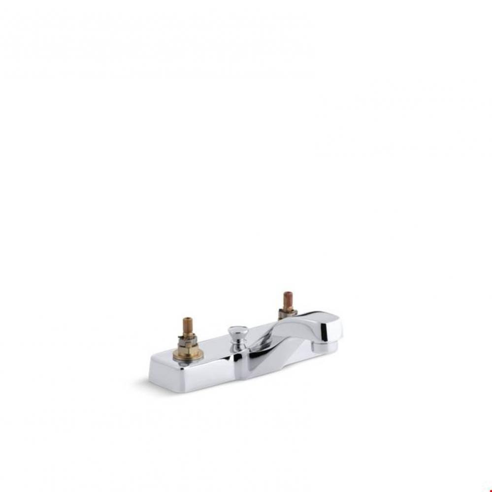 Triton® 0.5 gpm centerset commercial bathroom sink base faucet with pop-up drain, requires ha