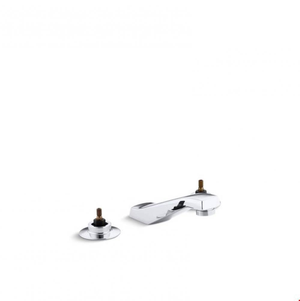 Triton® Widespread commercial bathroom sink faucet, drain not included and lift rod, requires