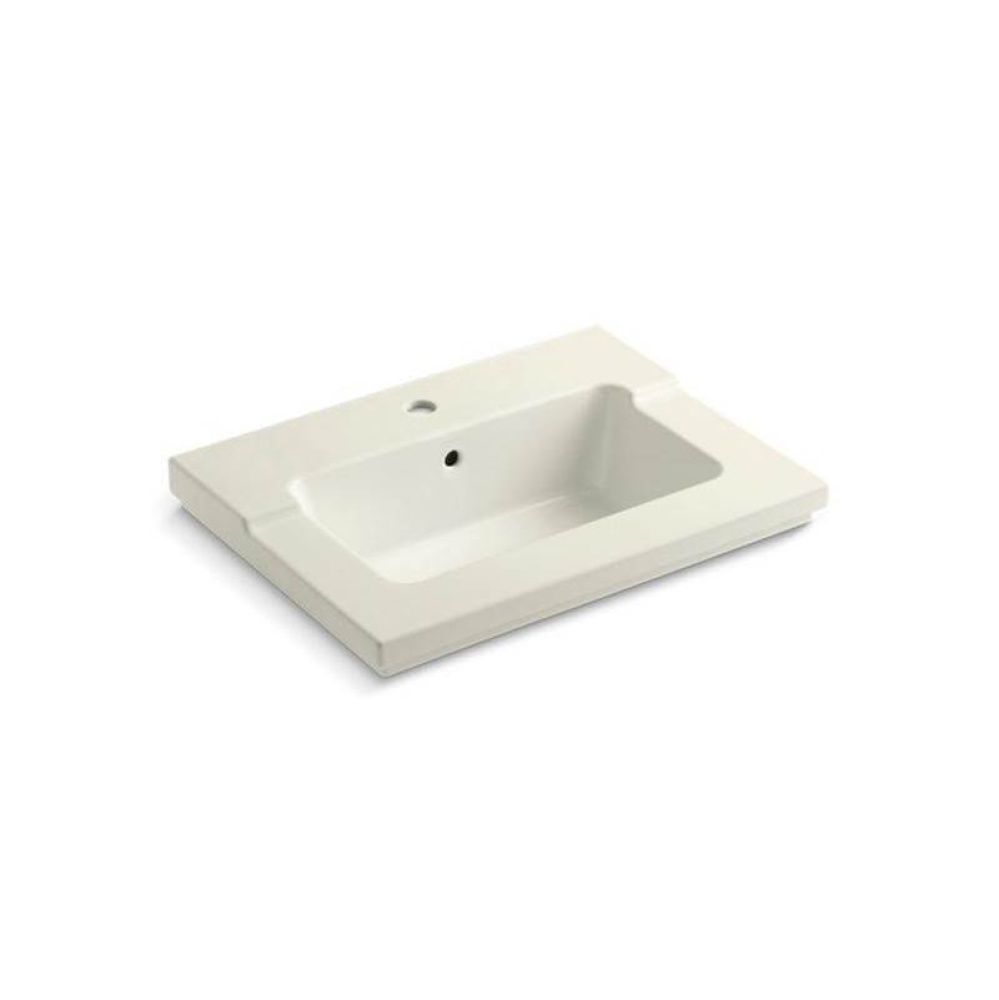 Tresham® vanity-top bathroom sink with single faucet hole