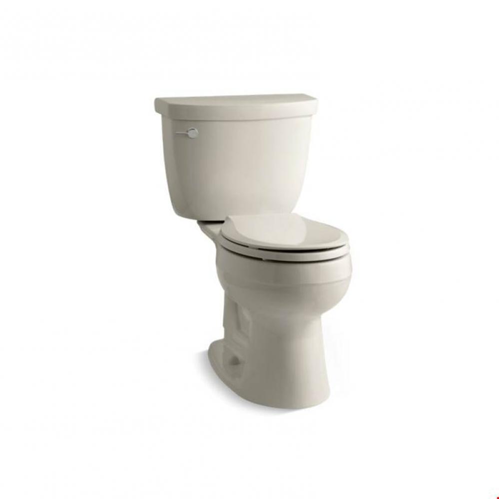 Cimarron® Comfort Height® Two-piece round-front 1.28 gpf chair height toilet with insula