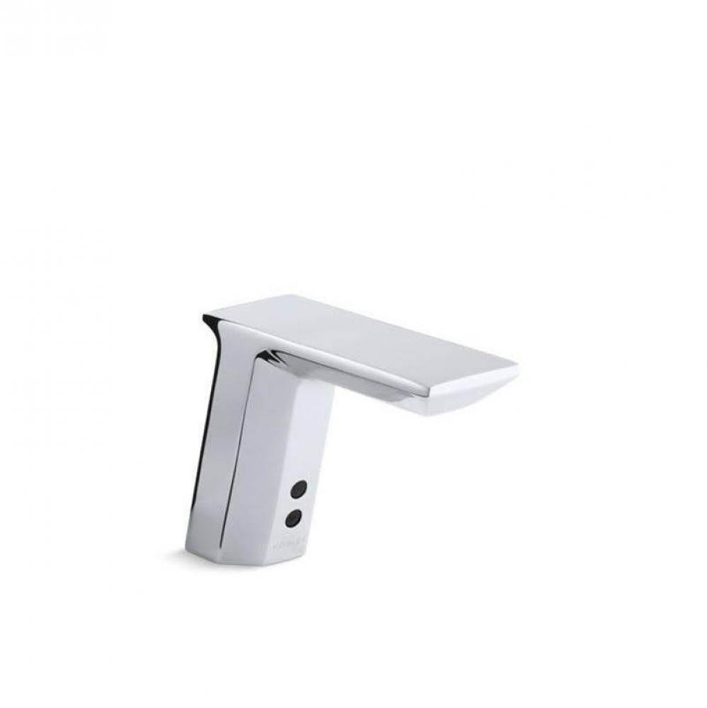 Geometric Touchless single-hole lavatory faucet with Insight™ sensor technology and temperature