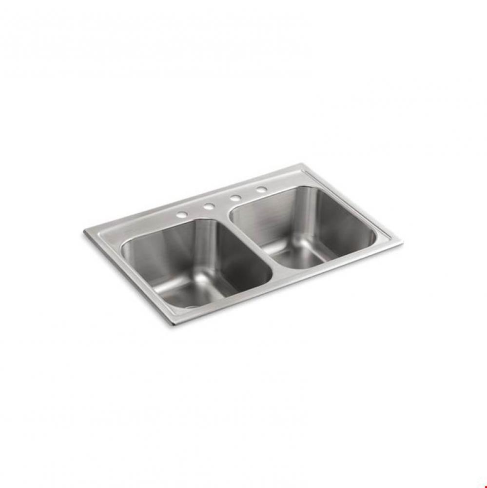 Toccata™ 33'' x 22'' x 9-1/4'' top-mount double-equal kitchen sink