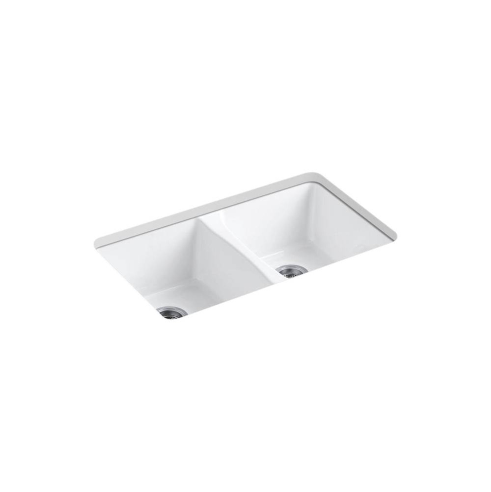 Deerfield® 33'' undermount double-bowl kitchen sink