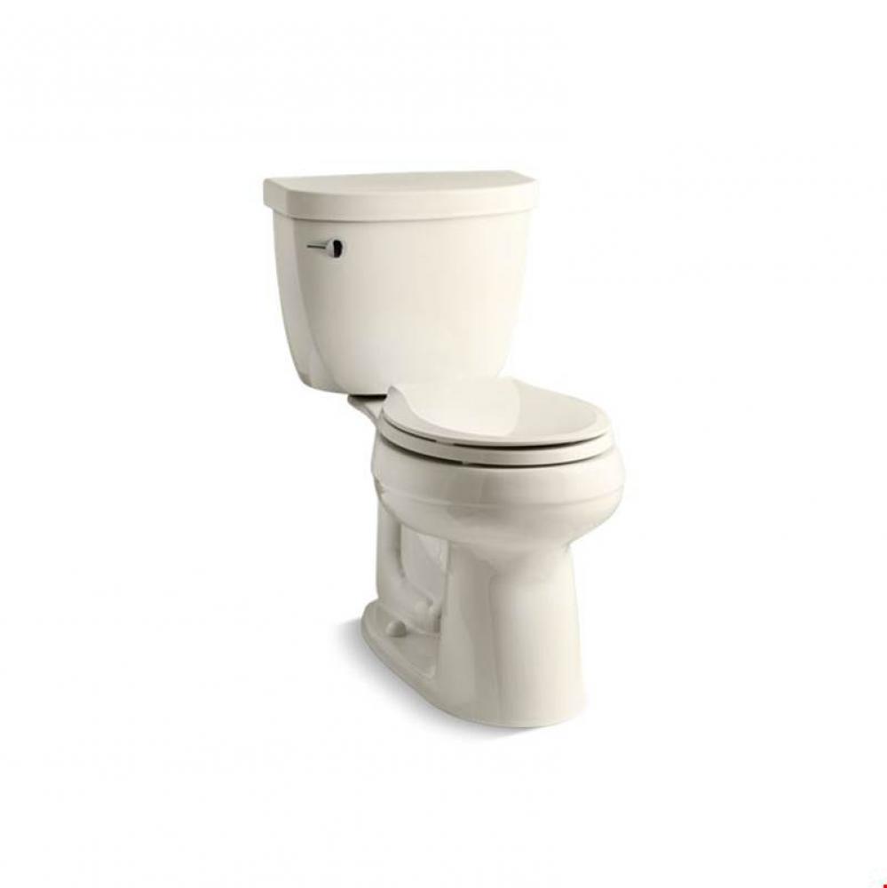 Cimarron® Comfort Height® Two-piece round-front 1.28 gpf chair height toilet with insula