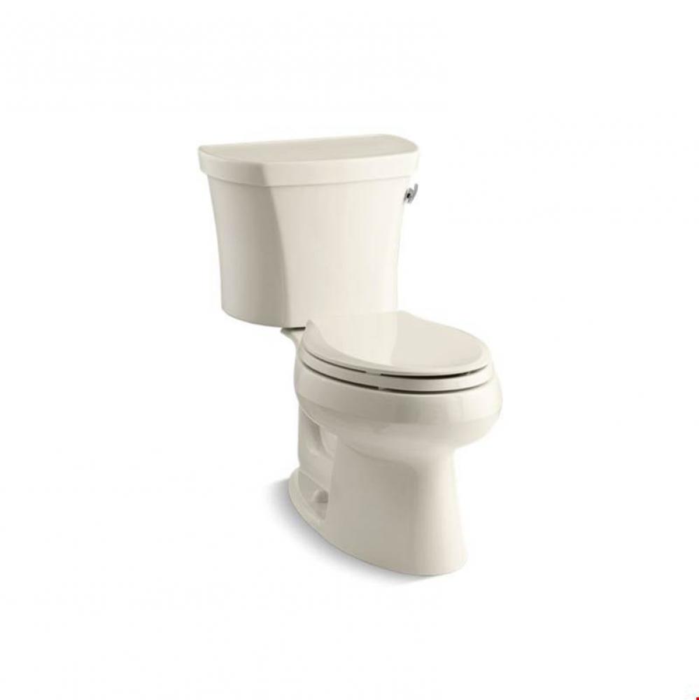 Wellworth® Two-piece elongated 1.28 gpf toilet with right-hand trip lever, tank cover locks a