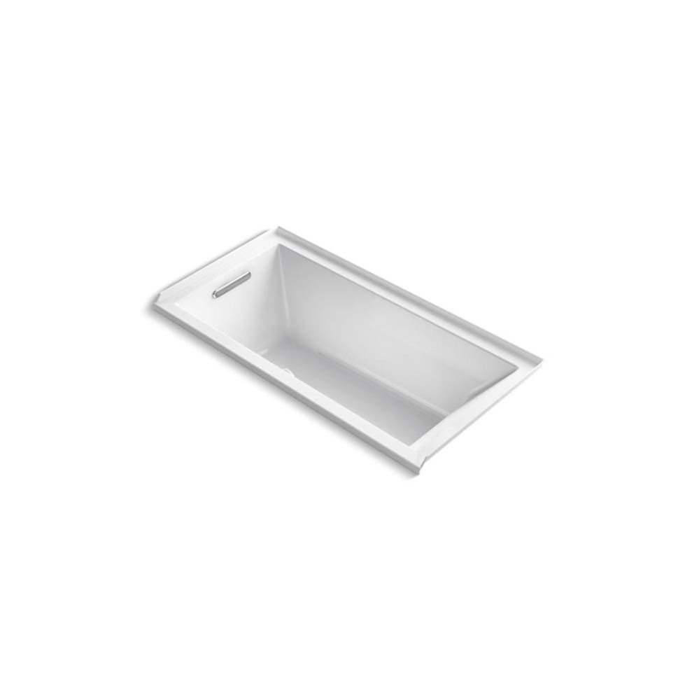 Underscore® 60'' x 30'' alcove bath with Bask® heated surface, left