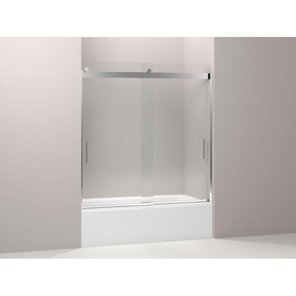 Levity® Sliding bath door, 62'' H x 56-5/8 - 59-5/8'' W, with 5/16'&