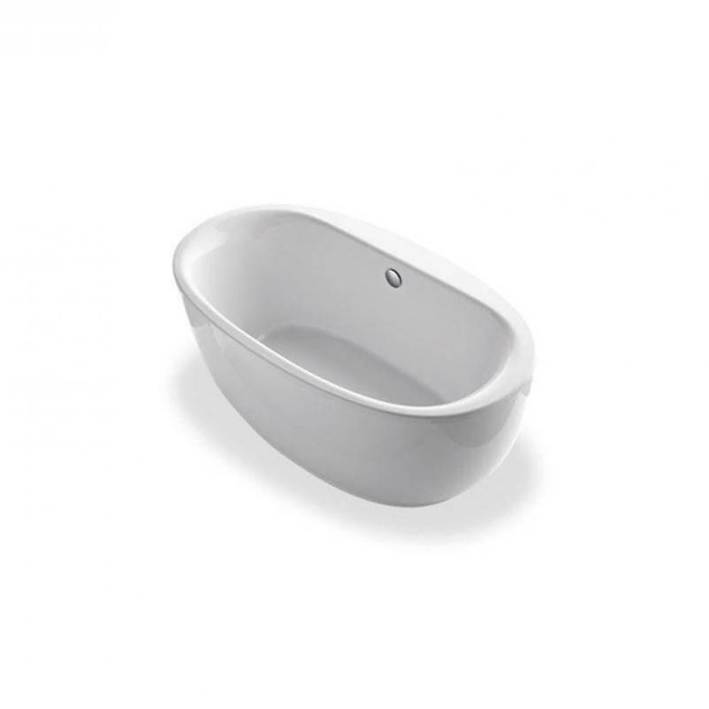 Sunstruck® 65-1/2'' x 35-1/2'' freestanding bath with fluted shroud