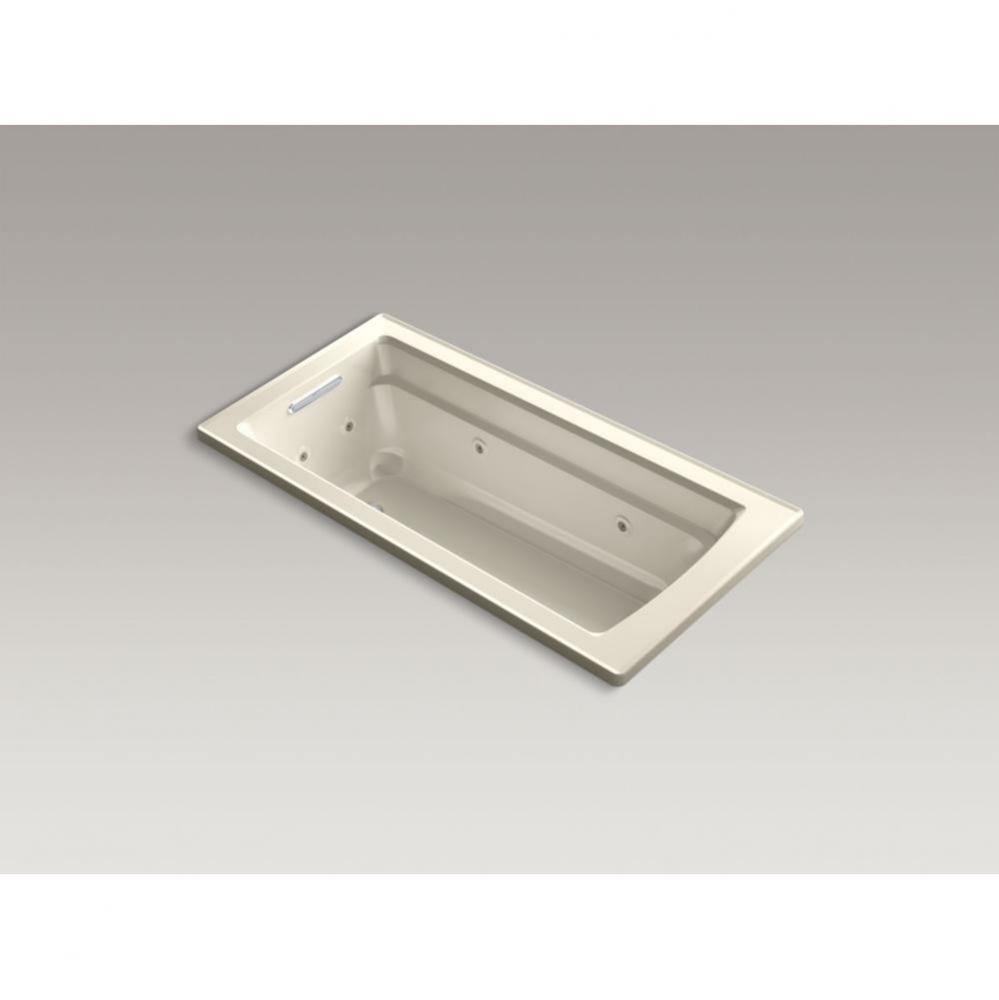 Archer® 66'' x 32'' drop-in whirlpool bath with Bask® heated surface
