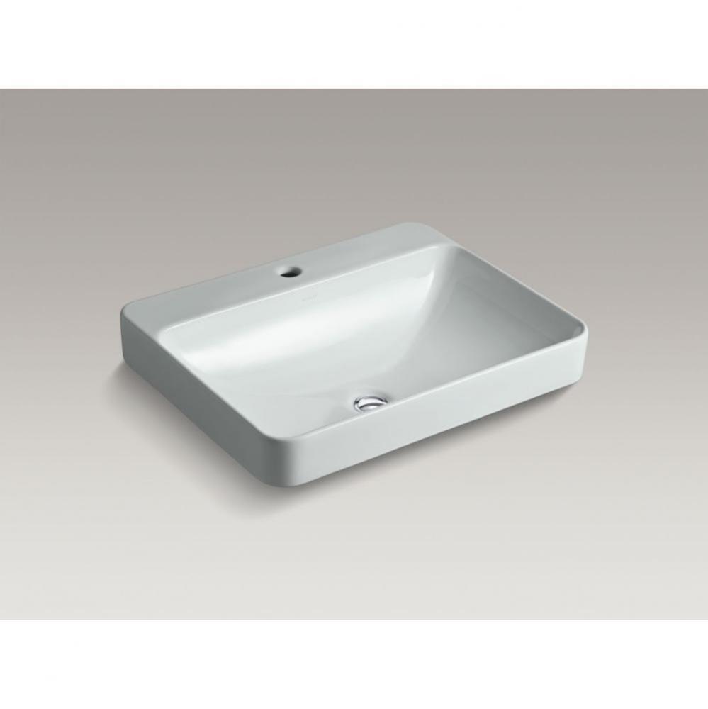 Vox® Rectangle Vessel bathroom sink with single faucet hole