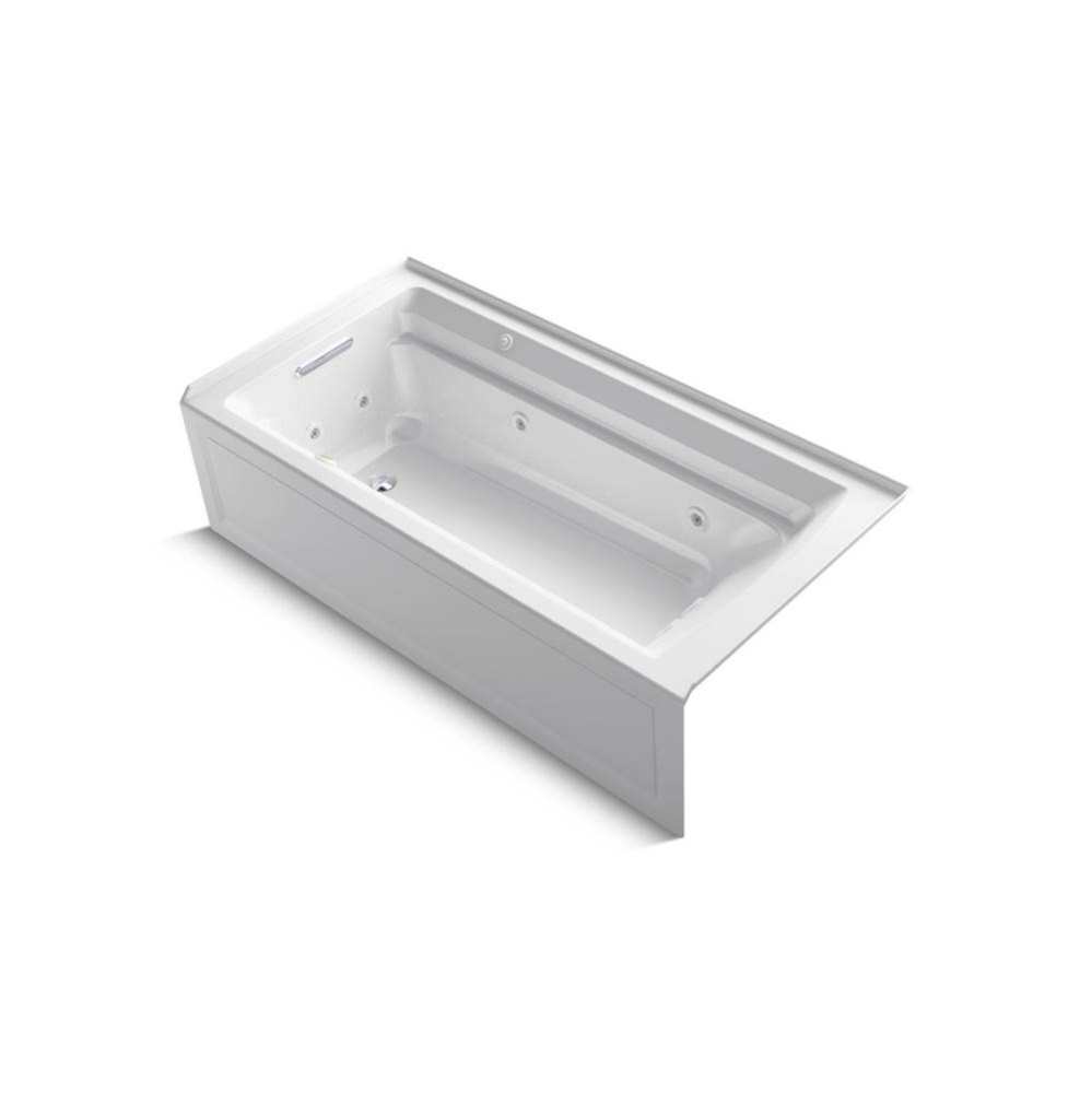 Archer® 72'' x 36'' alcove Heated BubbleMassage™ air bath and whirlpool