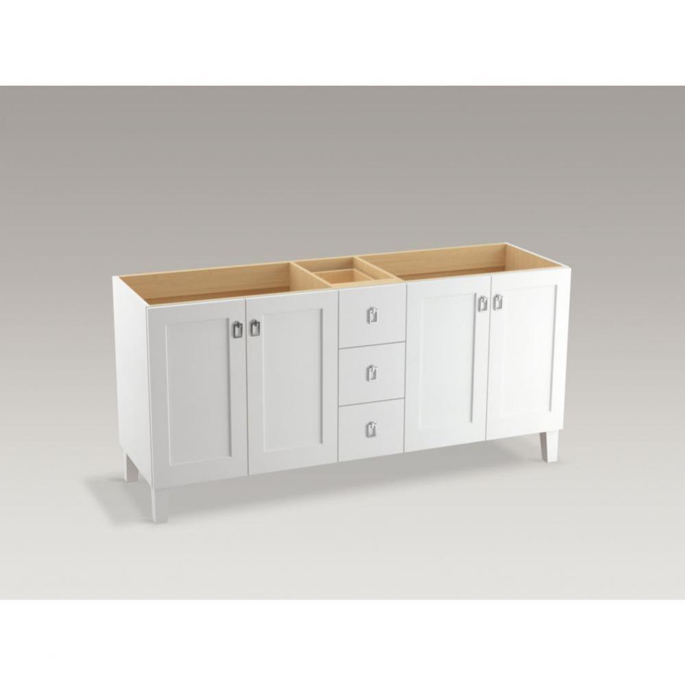 Poplin™ Vanity, 72 4 Door 3 Dwr Legs