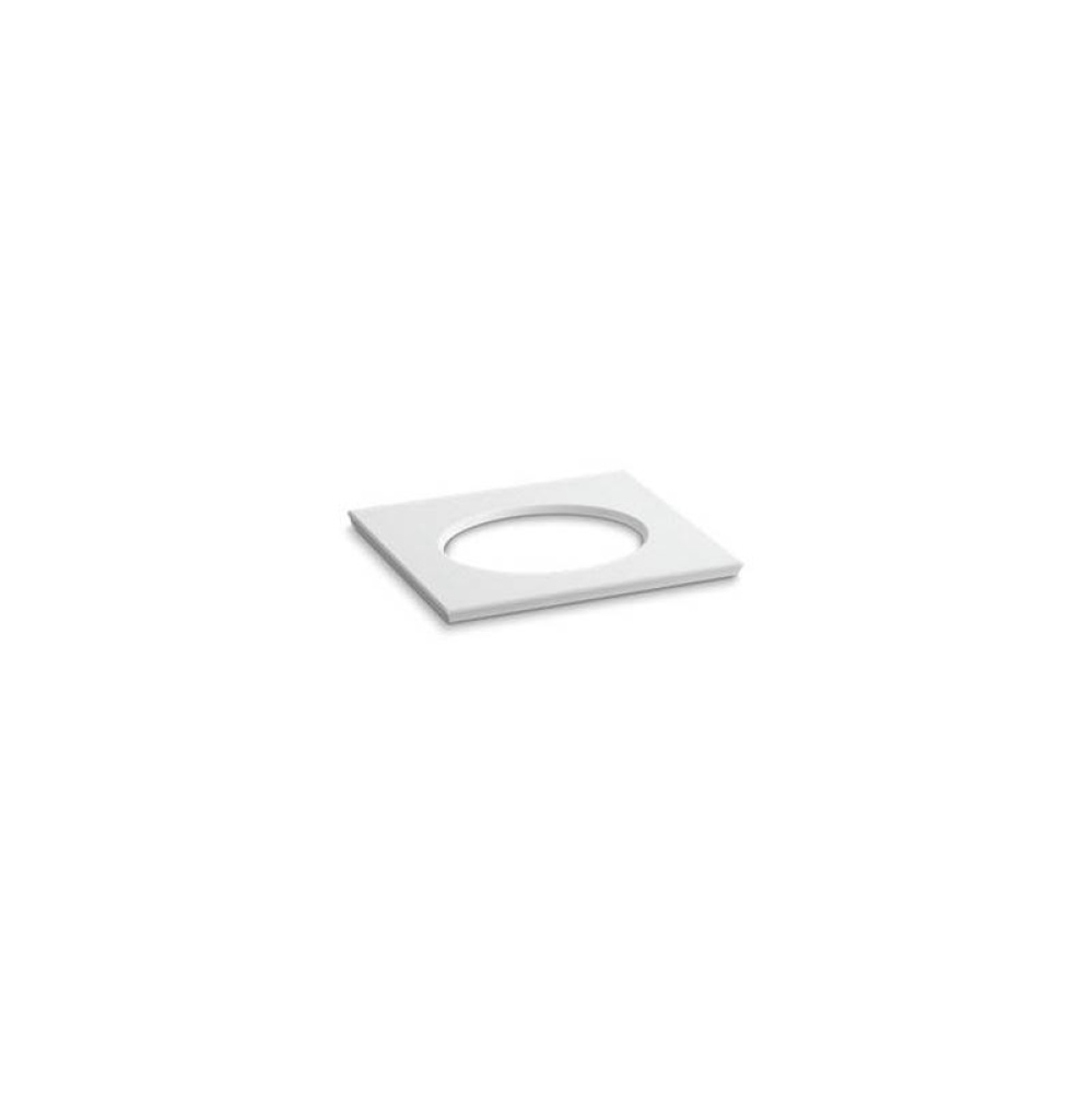 Solid/Expressions® 25'' vanity-top with single Verticyl® oval cutout
