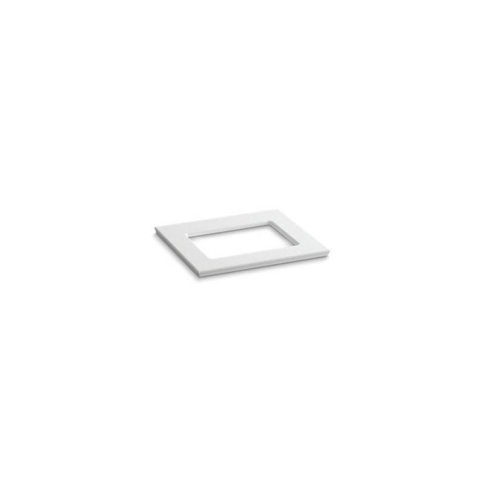 Solid/Expressions® 25'' vanity-top with single Verticyl® rectangular cutout
