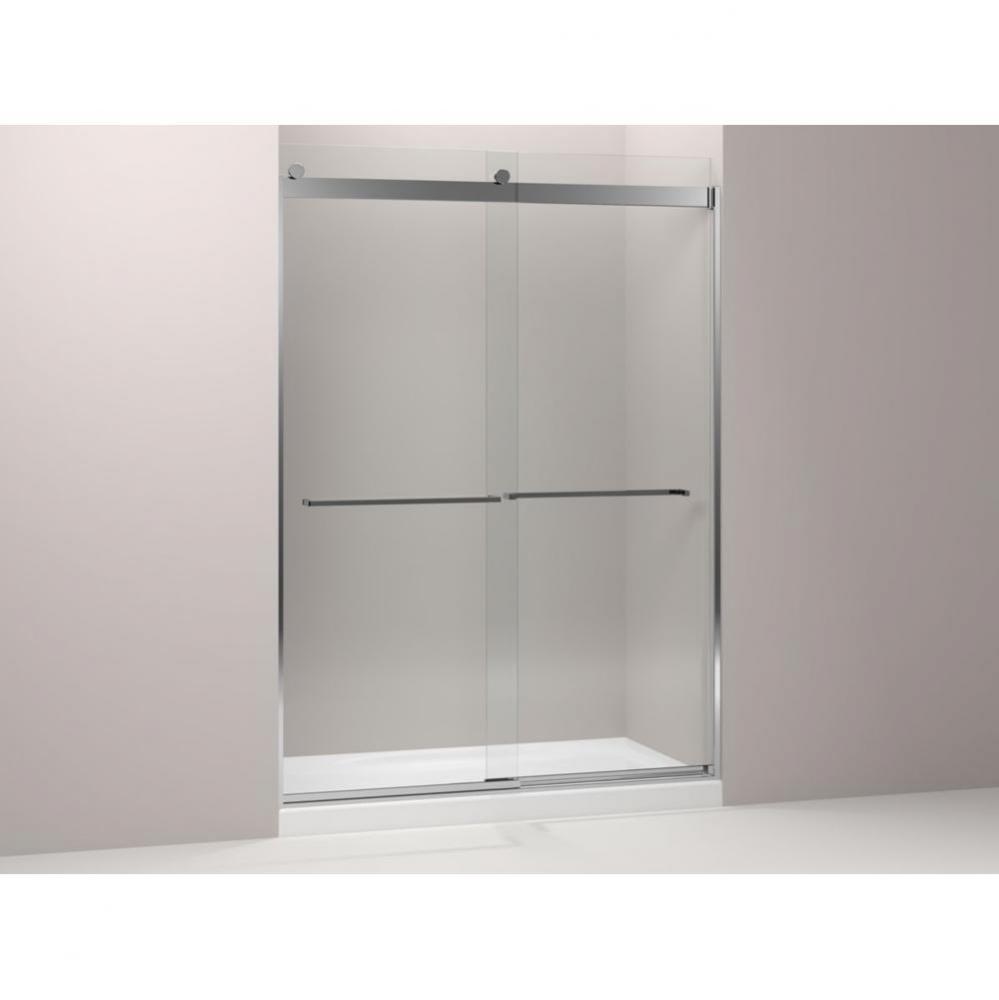 Levity® Sliding shower door, 82'' H x 56-5/8 - 59-5/8'' W, with 3/8'