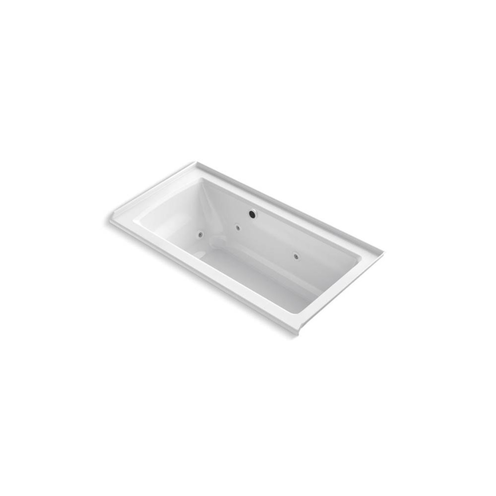 Archer® 60'' x 30'' alcove whirlpool bath with Bask® heated surface,