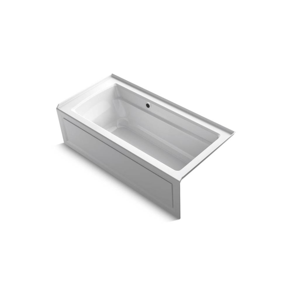 Archer® 66'' x 32'' alcove bath with Bask® heated surface, right dra