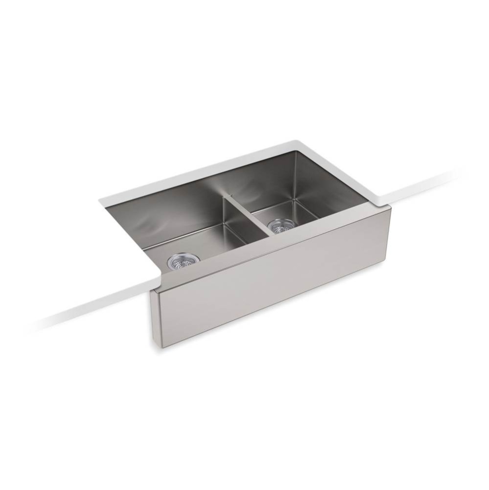 Strive® Smart Divide® 35-1/2'' undermount double-bowl farmhouse kitchen sink