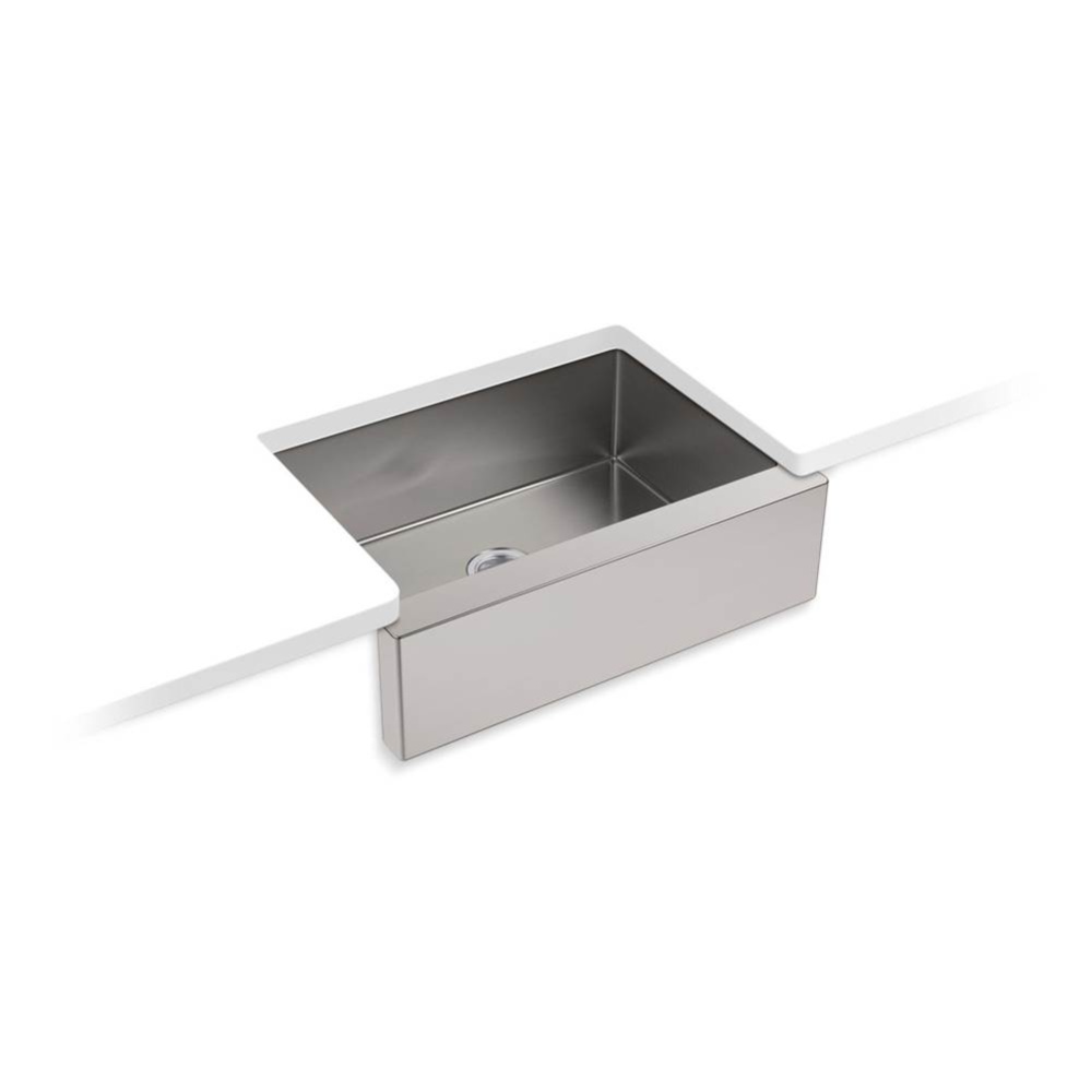 Strive® 29-1/2'' undermount single-bowl farmhouse kitchen sink