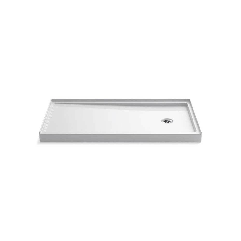 Rely® 60'' x 32'' alcove shower base, right drain