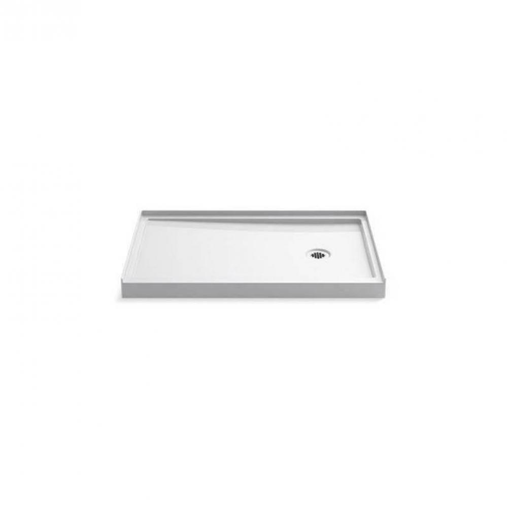 Rely® 48'' x 32'' alcove shower base, right drain