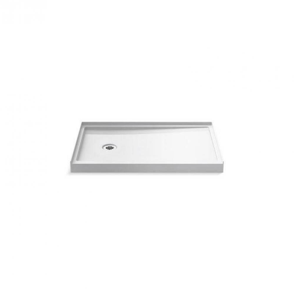 Rely® 48'' x 32'' alcove shower base, left drain