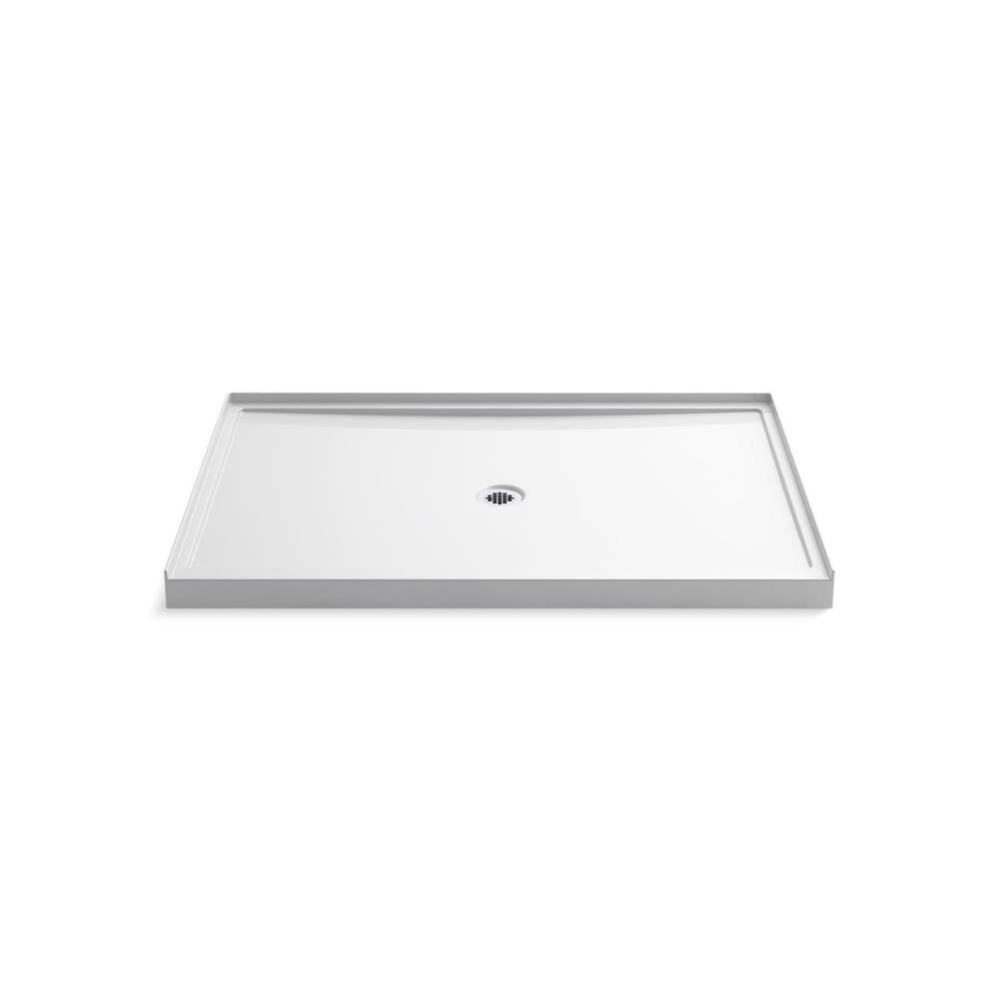 Rely® 60'' x 42'' alcove shower base, center drain