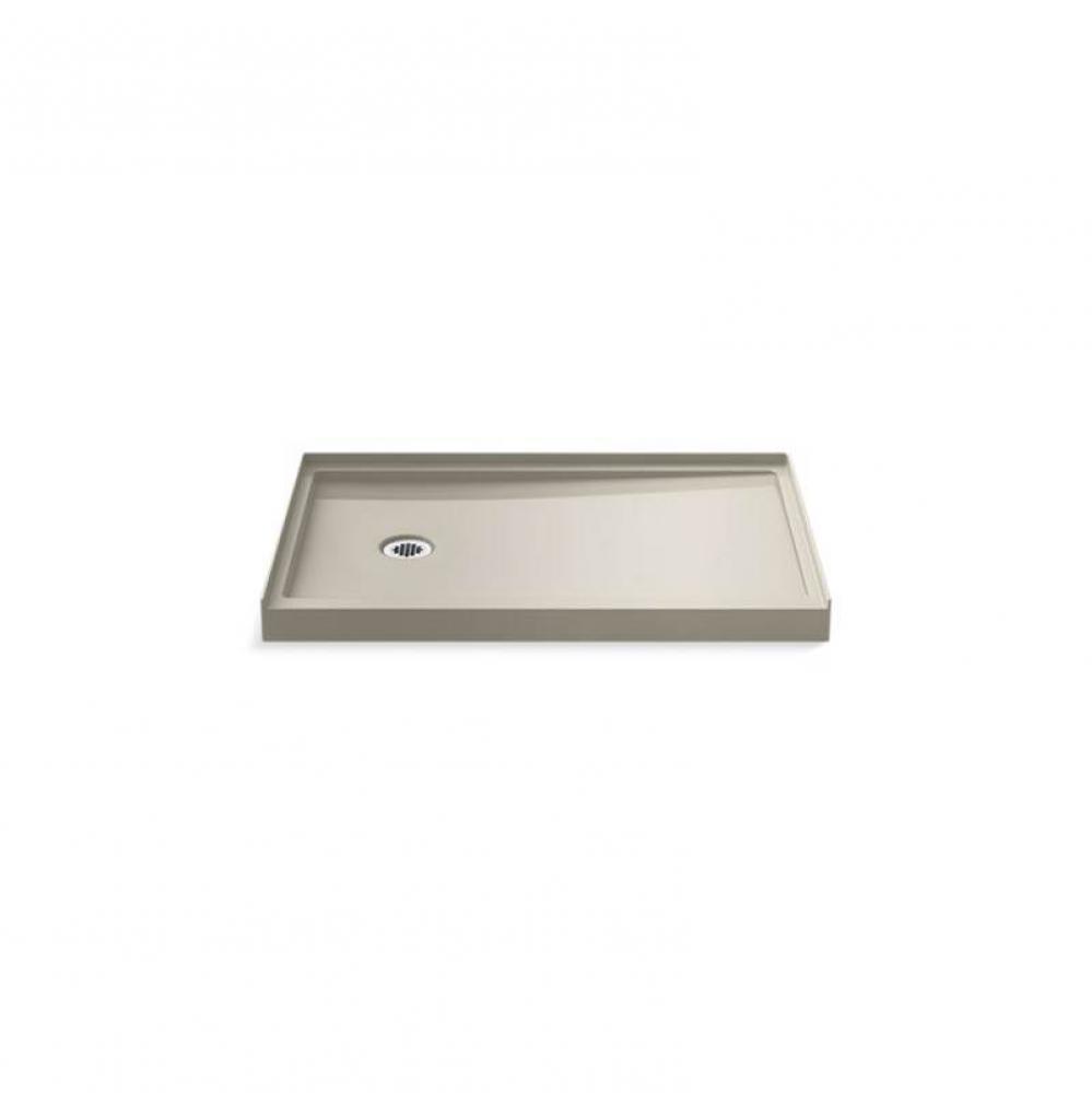 Rely® 48'' x 32'' single-threshold shower base with left-hand drain