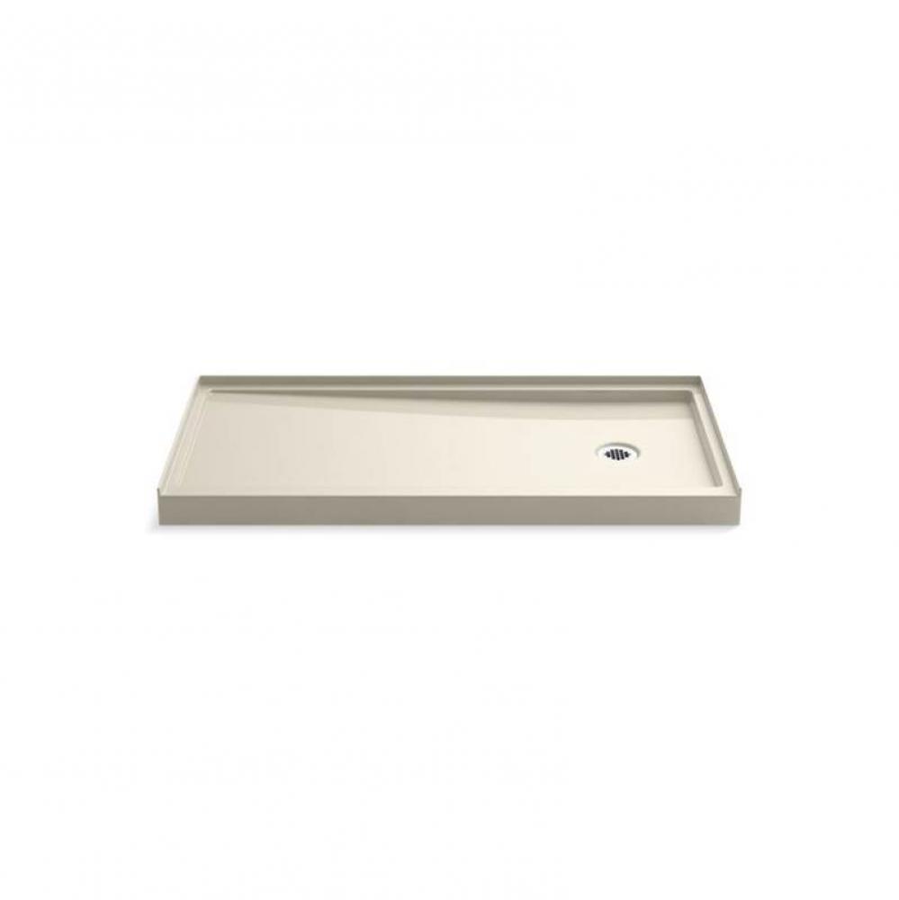 Rely® 60'' x 30'' shower base with right-hand drain