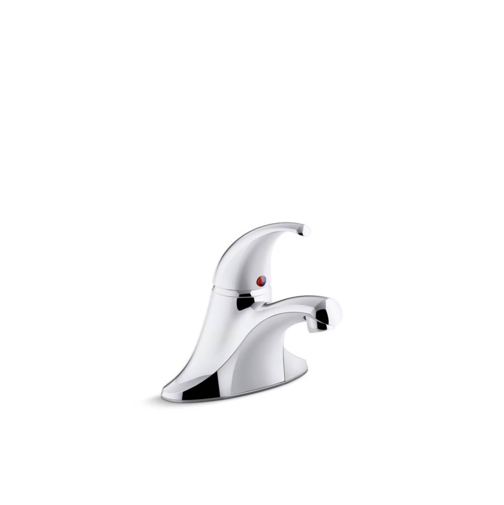 Coralais® Single-handle centerset bathroom sink faucet with 0.5 gpm vandal-resistant aerator