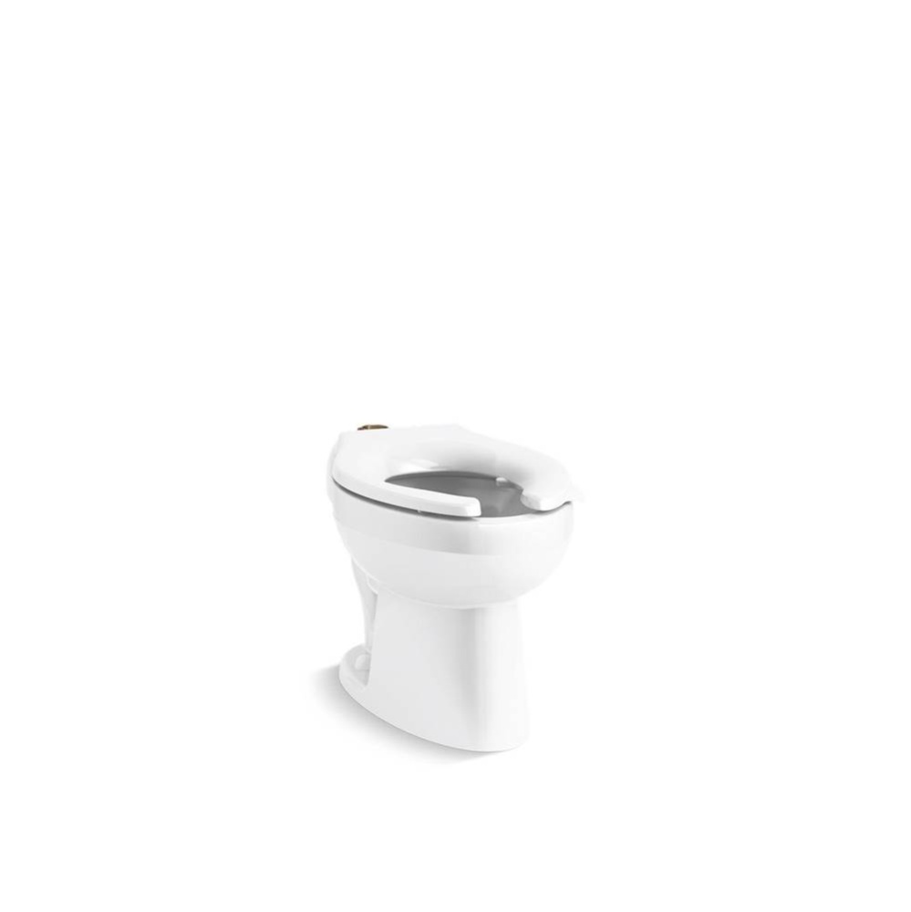 Wellcomme™ Ultra Floor-mount top spud flushometer bowl with bedpan lugs