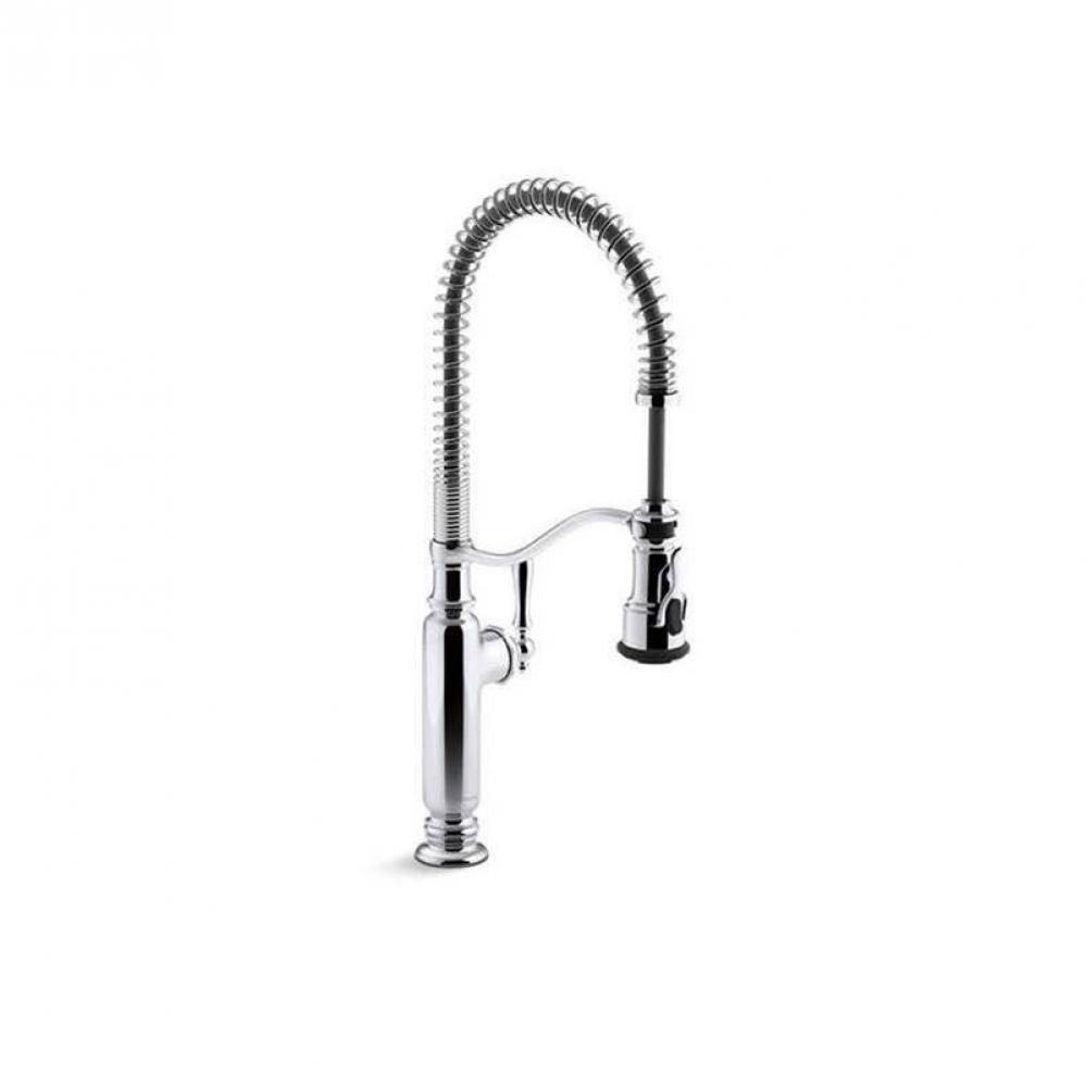 Tournant® Semi-professional kitchen sink faucet with three-function sprayhead