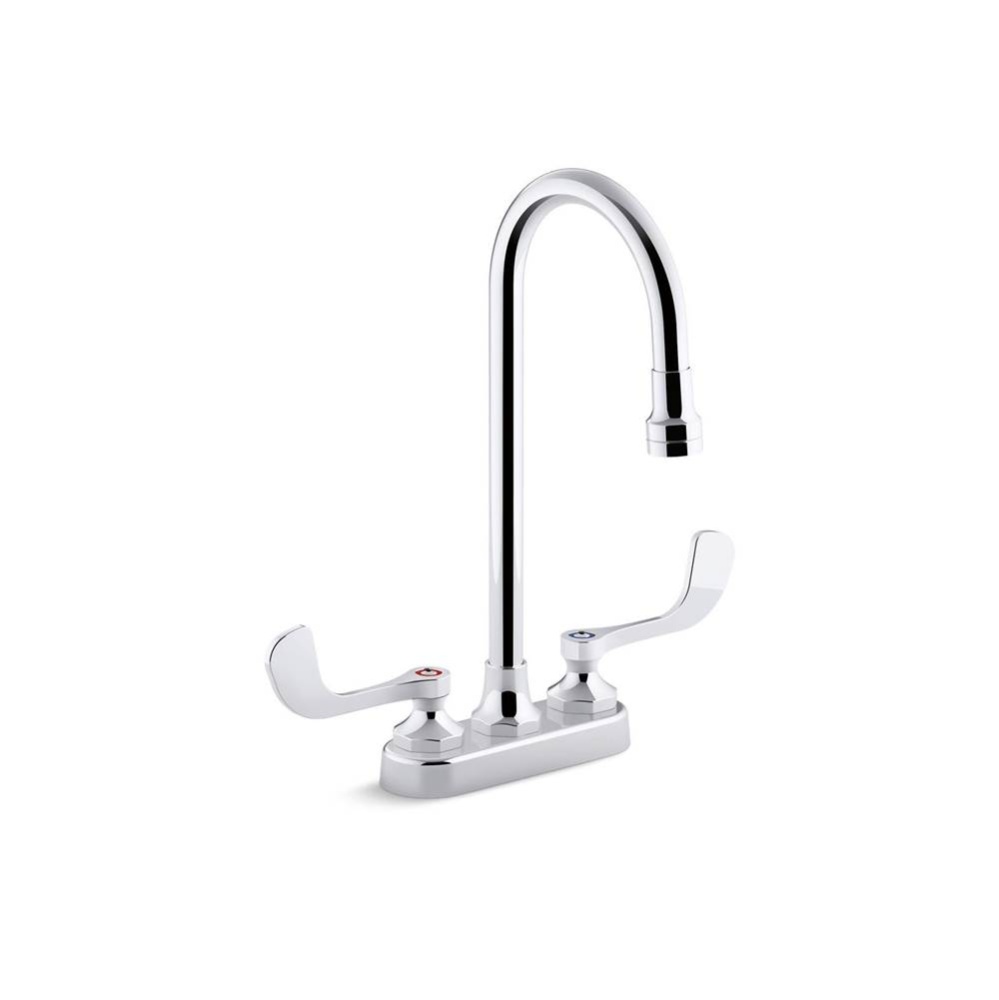 Triton® Bowe® 0.5 gpm centerset bathroom sink faucet with laminar flow, gooseneck spout